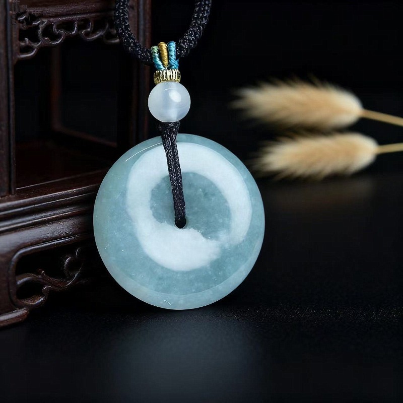 Necklaces - Nieuwe echte natuurlijke jade donut ping