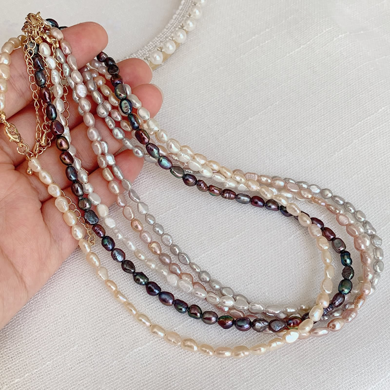 Pearl Choker Necklace Vintage - Mode Natuurlijke Zoetwater Parel Ketting Vrouwen