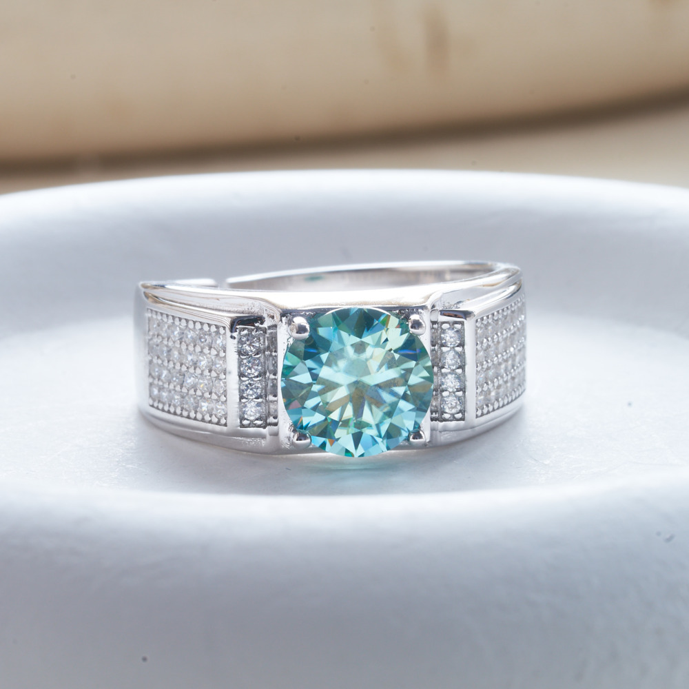 1 Karaat Natuurlijke Blauwe Kl - Moissanite Engagement Ring 1 Carat recensie en prijs