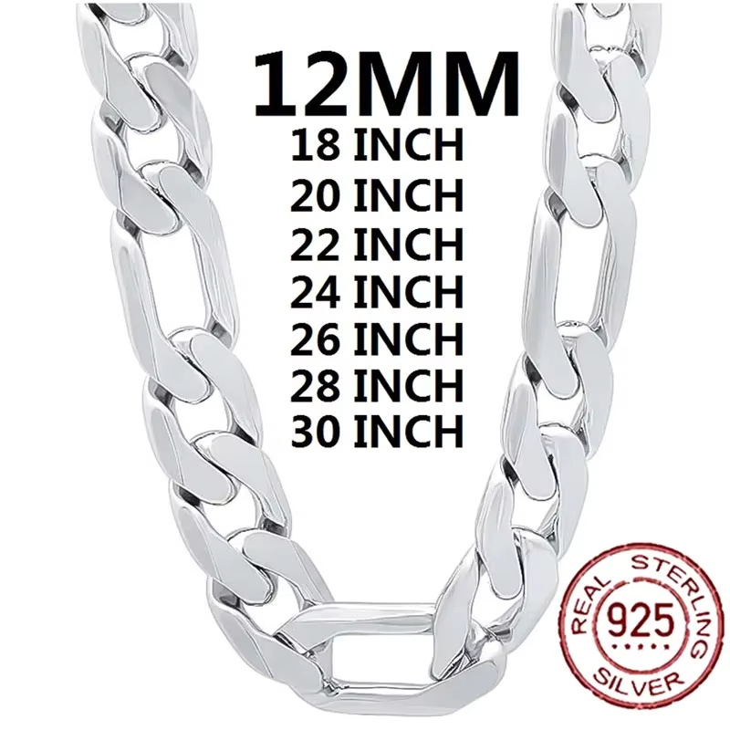 925 Sterling zilveren ketting  - Cuban Link Chain 12Mm recensie en prijs