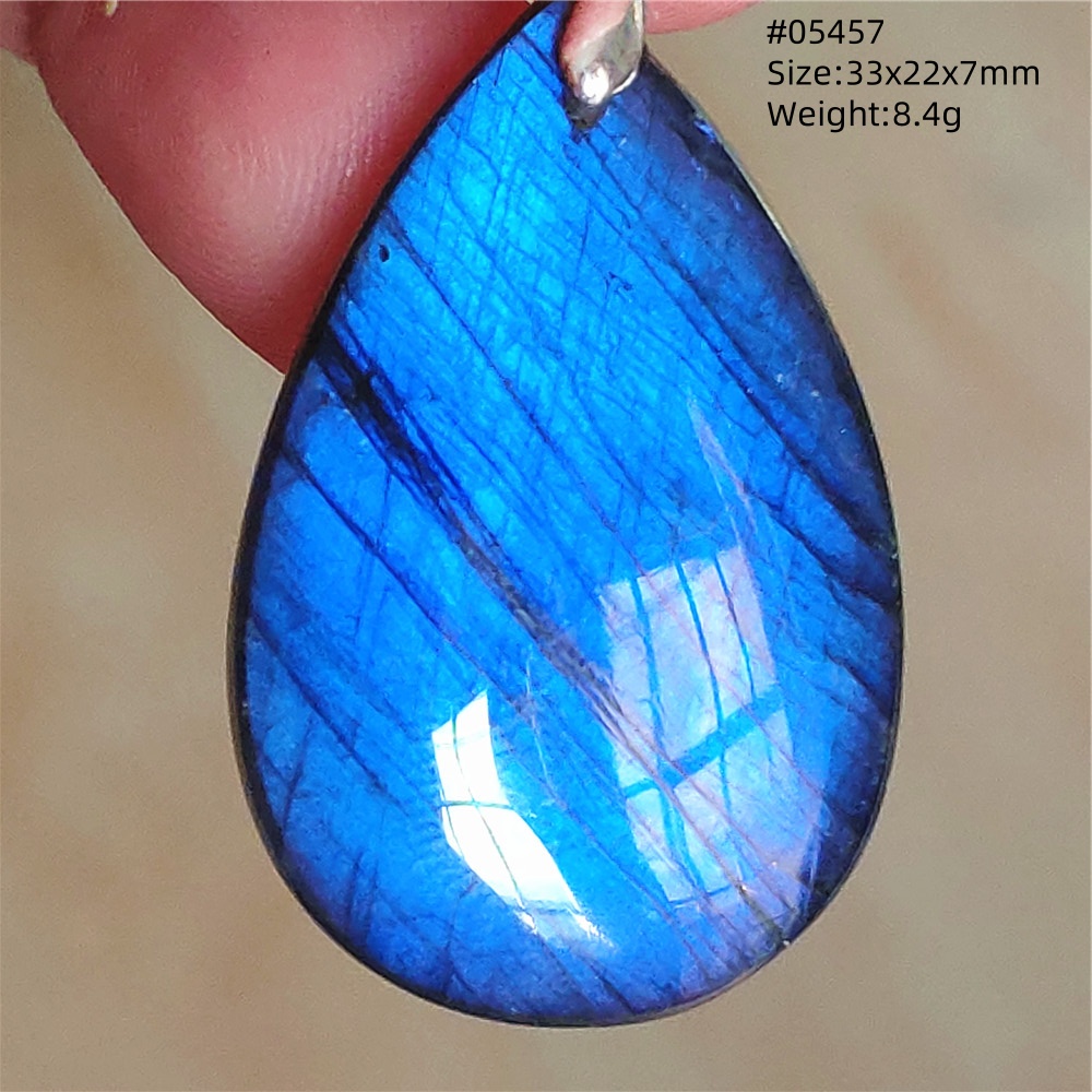 Natuurlijke Blauw Licht Labrad - 925 Sterling Silver Chain Necklace Men recensie en prijs