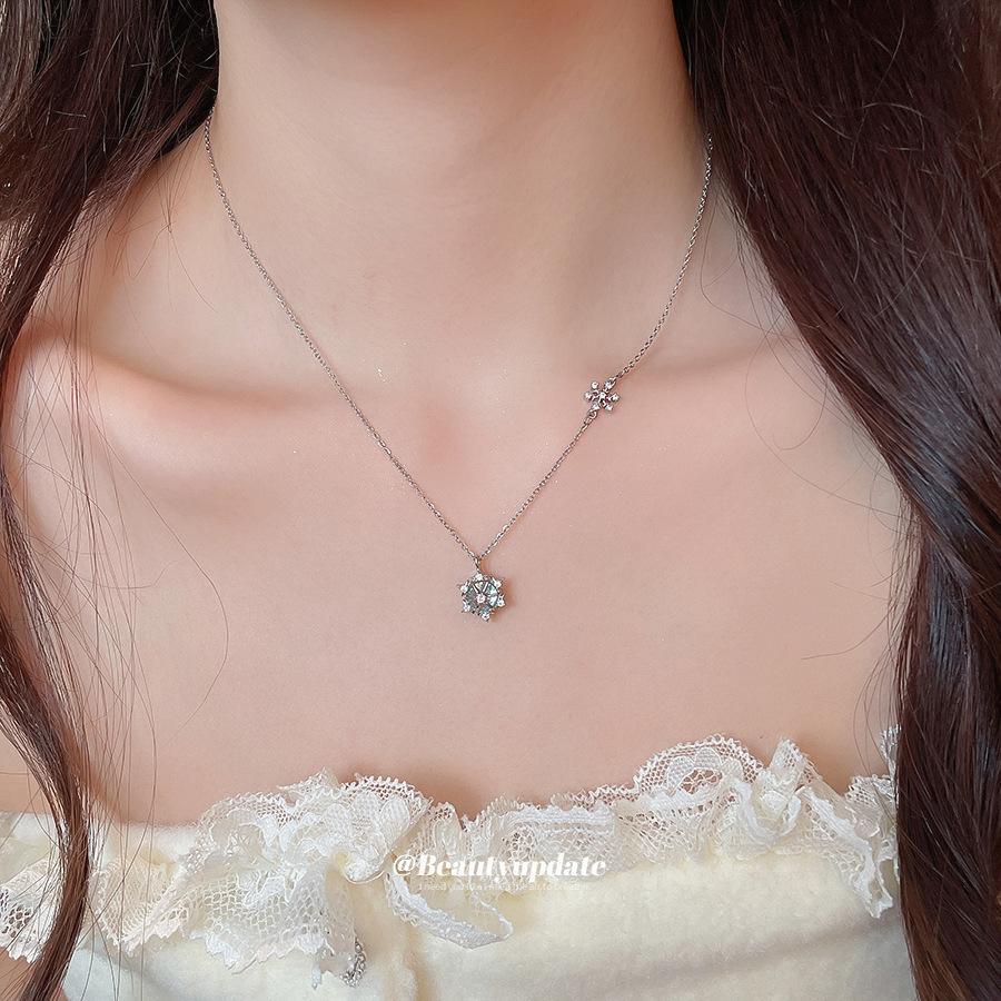 Sprankelende ketting met een h - Layered Pendant Necklace Aesthetic recensie en prijs
