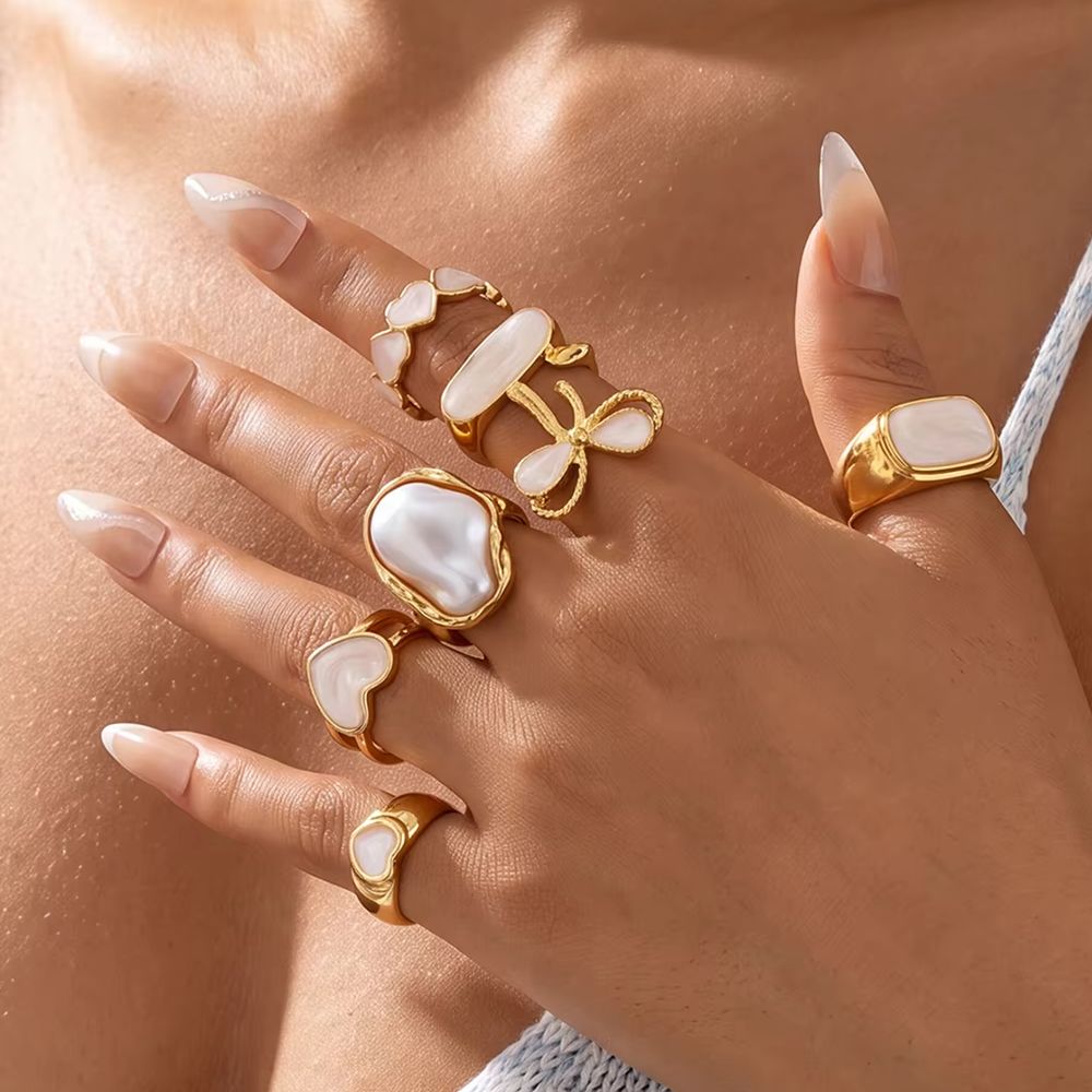 7-delige set Boho parelringen  - Vintage Punk Knuckle Rings Set recensie en prijs