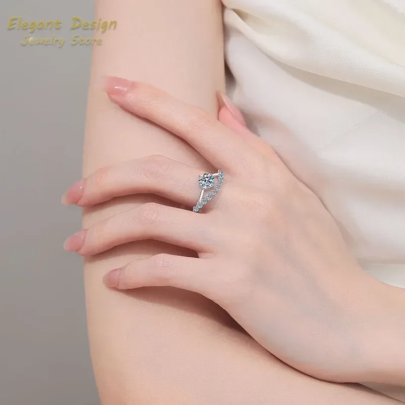 Crown of Love, platina ring (P - Moissanite Engagement Ring 1 Carat recensie en prijs