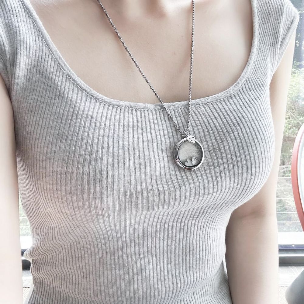 Hartvormige ketting van roestv - Heart Locket Necklace Photo recensie en prijs