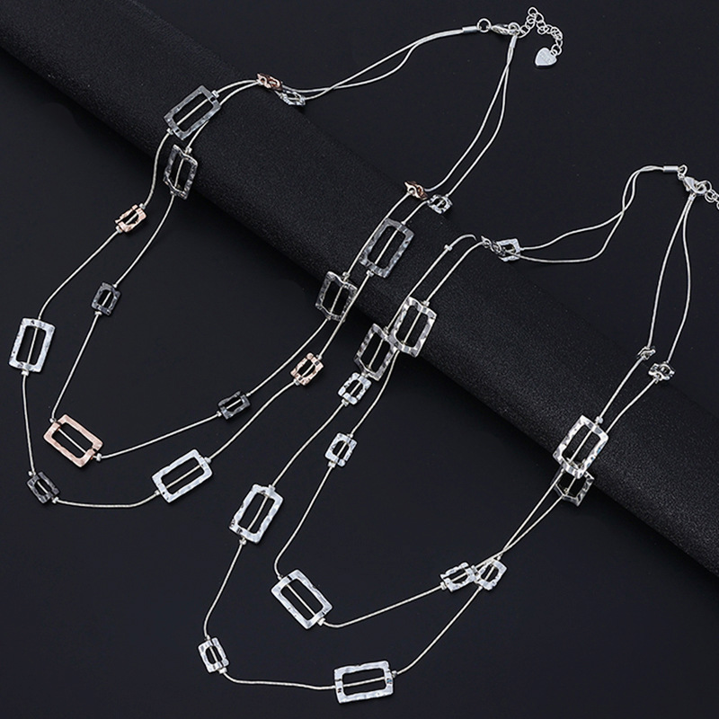 Gelaagde lange ketting met geh - Layered Pendant Necklace Aesthetic recensie en prijs