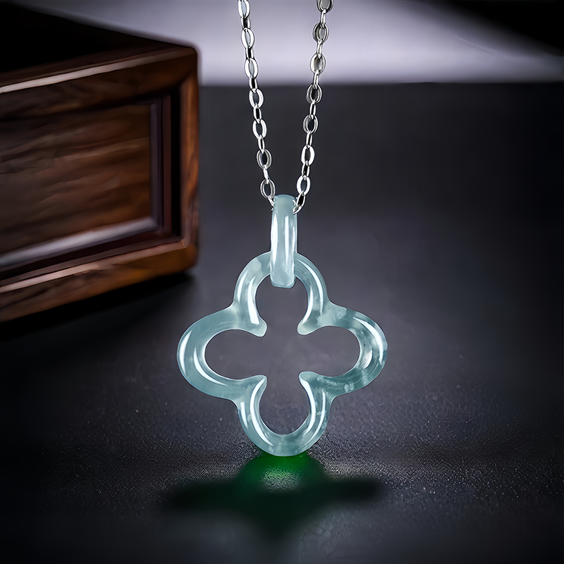Blauwe Myanmar Jadeiet Klavert - Necklaces recensie en prijs