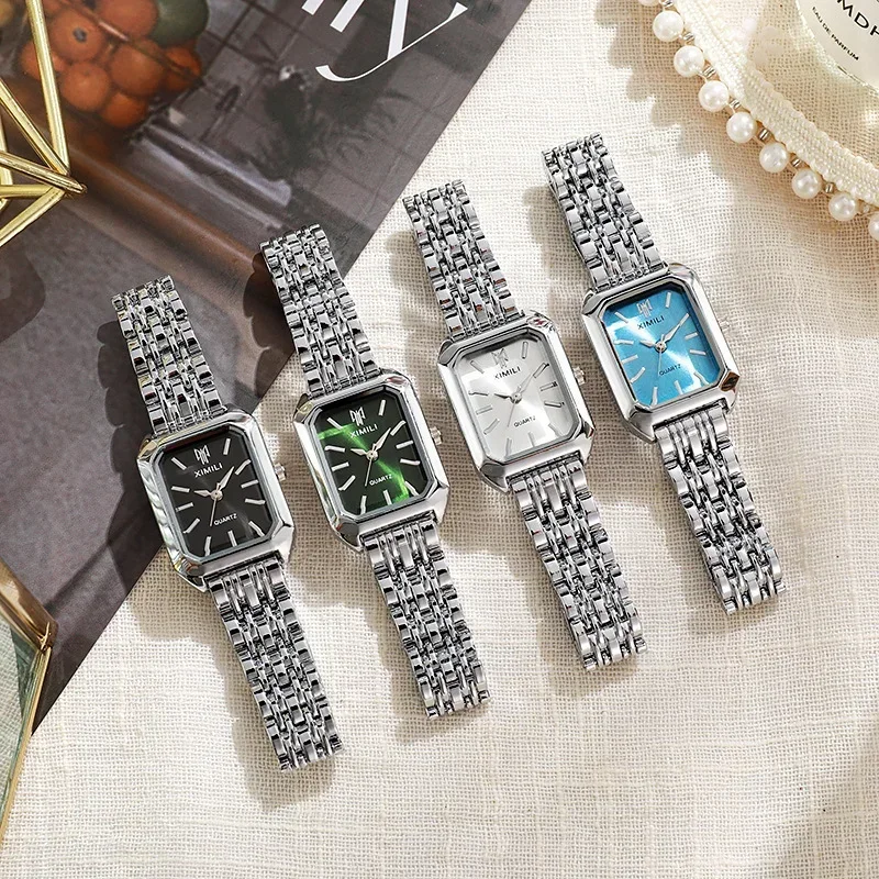 Dames Retro Vierkant Metalen B - Watch Accessories recensie en prijs