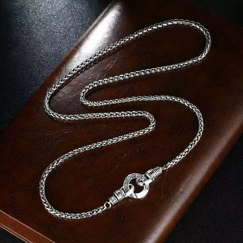 Nieuwe 925 Sterling zilveren k - 925 Sterling Silver Chain Necklace Men recensie en prijs