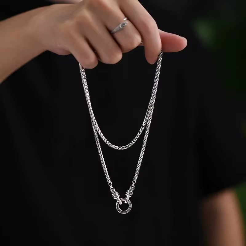 Nieuwe 925 Sterling zilveren k - 925 Sterling Silver Chain Necklace Men recensie en prijs