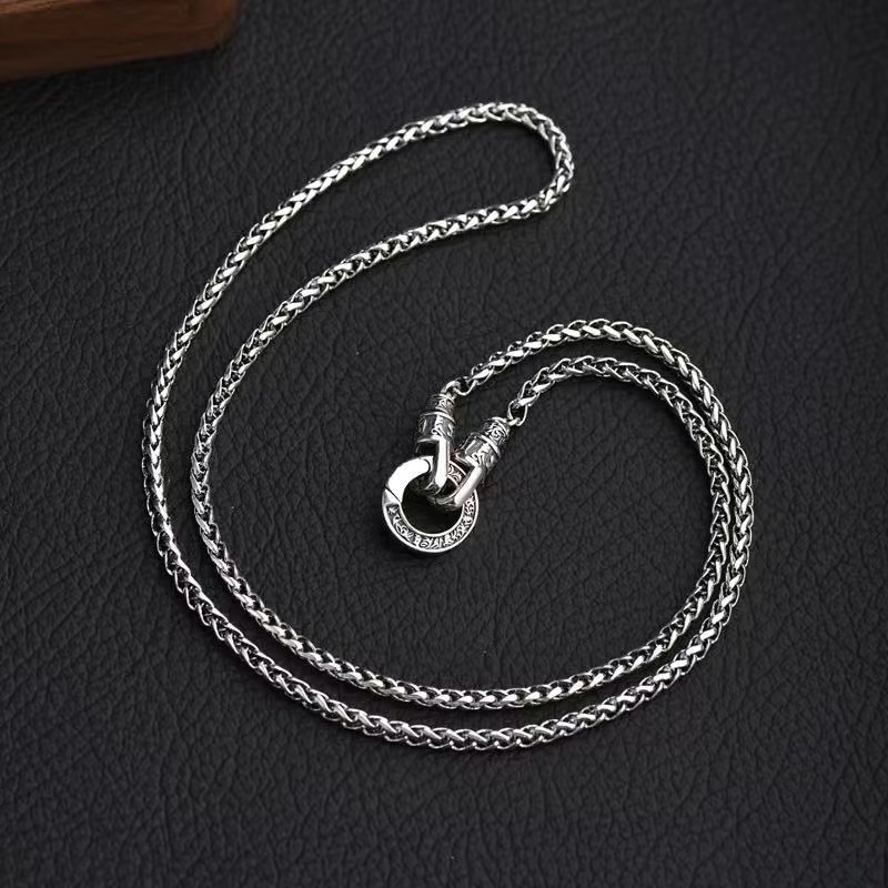 Nieuwe 925 Sterling zilveren k - 925 Sterling Silver Chain Necklace Men recensie en prijs
