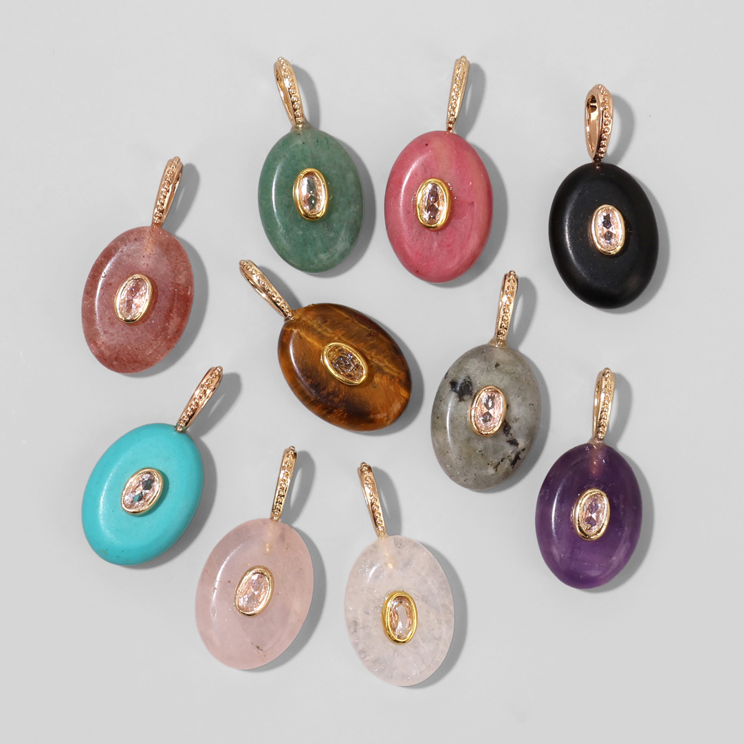 1PC Natuursteen Ovale Boze Oog - Crystal Pendant Necklace Natural Stone recensie en prijs