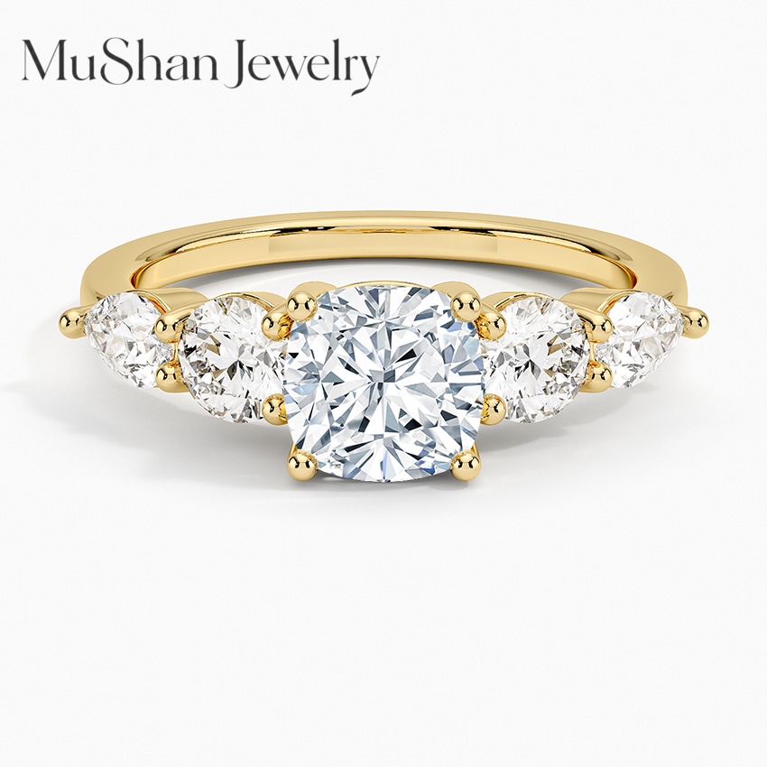 MUSHAN merk, populaire, hoogwa - Moissanite Engagement Ring 1 Carat recensie en prijs