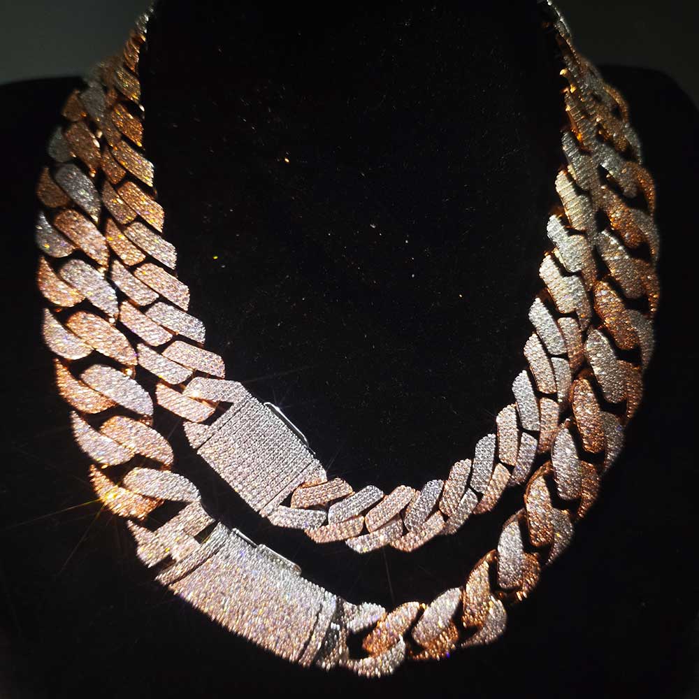Nuoya Tweekleurige Mozaïek Ket - Cuban Link Chain 12Mm recensie en prijs
